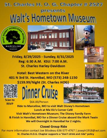 Marceline/Hannibal Ride | St. Charles Missouri Chapter #2527 | St ...